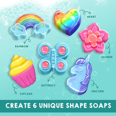 Klever Kits soap mold trays help kids shape colorful soaps with ease
