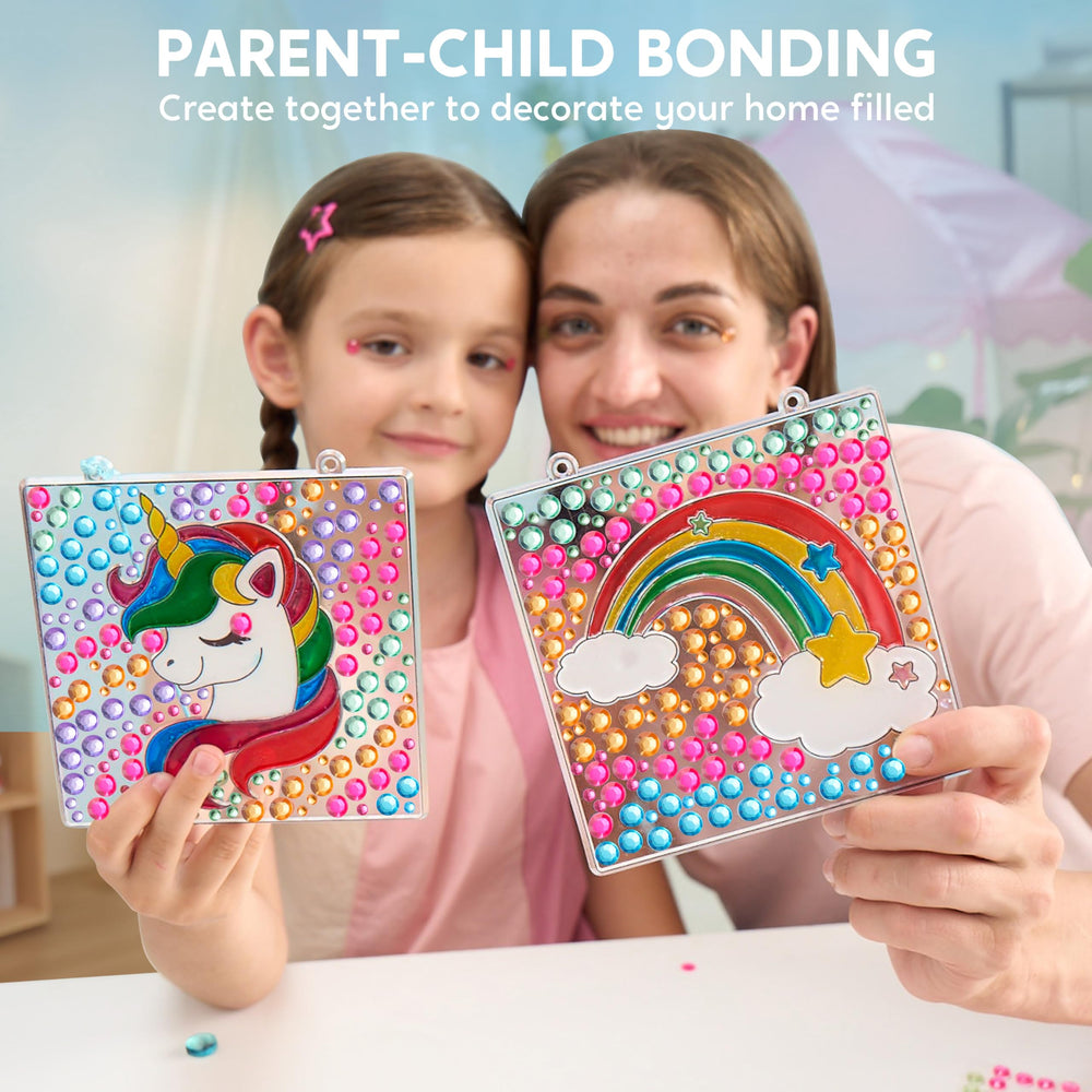 Klever Kits sun window art paint helps kids craft sunlit glow effects in windows.
