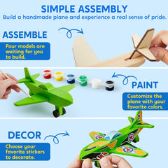Klever Kits passenger plane decorated with stickers for a custom design