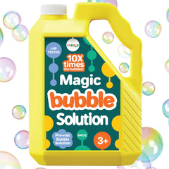 Klevly 64oz iridescent bubble refill bottle ready for quick use