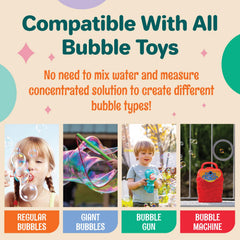 Klevly giant bubble refill supports long playful bubble sessions.