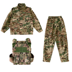 Klocerg army costume boy backpack, functional accessory that enhances immersive play.