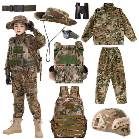 Klocerg children's camo jacket shows soft, breathable fabric for outdoor play