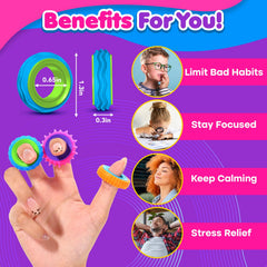 KLT Fidget Rings waterproof and easy to clean for daily use.