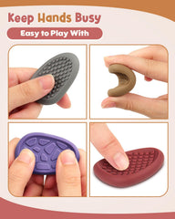 KLT sensory stone pocket-size design fits in a pocket for portable fidgeting