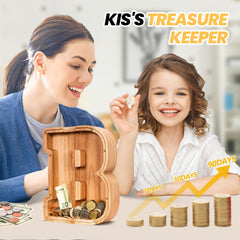 KMC piggy bank with clear window to watch savings grow