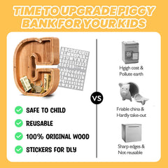 KMC personalized initial piggy bank shows sentimental value for gifting.