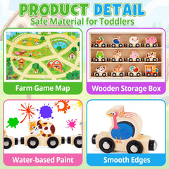 KMTJT colorful animal carriages encouraging imaginative play and learning
