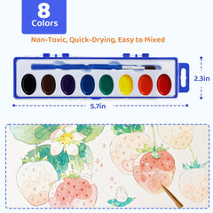 KMLYDGS removable lid used as a palette for easy mixing.