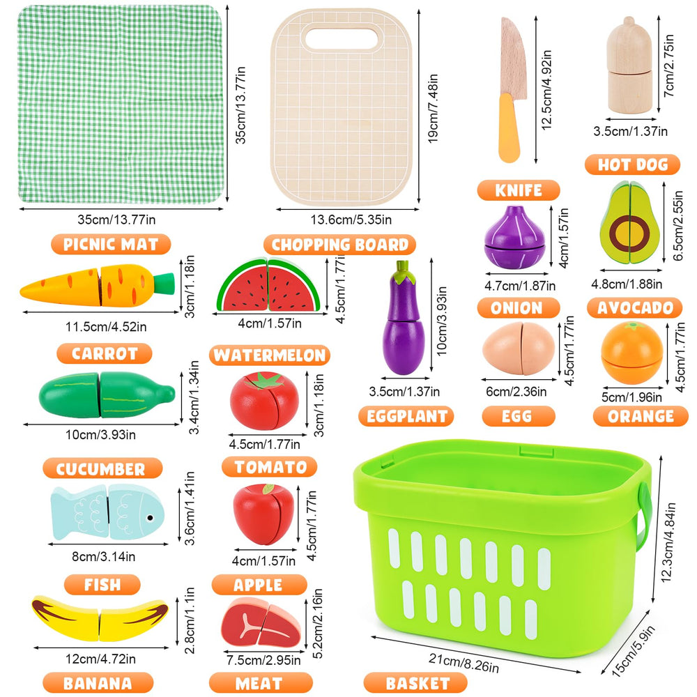 KMTJT velcro-fruit-pieces offer realistic tearing sounds for interactive pretend play.