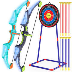 Kmuxilal 2-pack bow and arrow set with LED lights for indoor and outdoor play