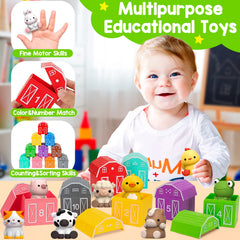 KMUYSL animal figures close-up highlighting small-hand grip for motor play