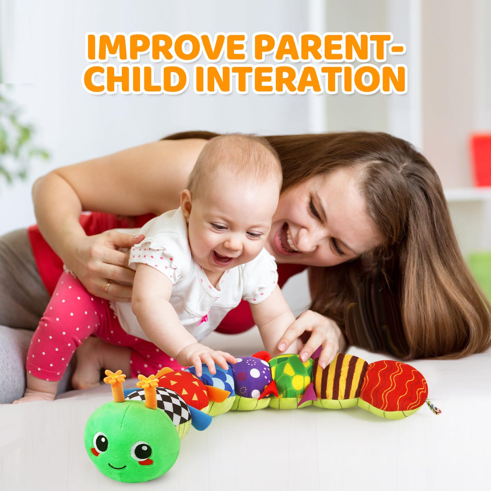 KMUYSL colorful plush offers diverse textures for early tactile exploration.
