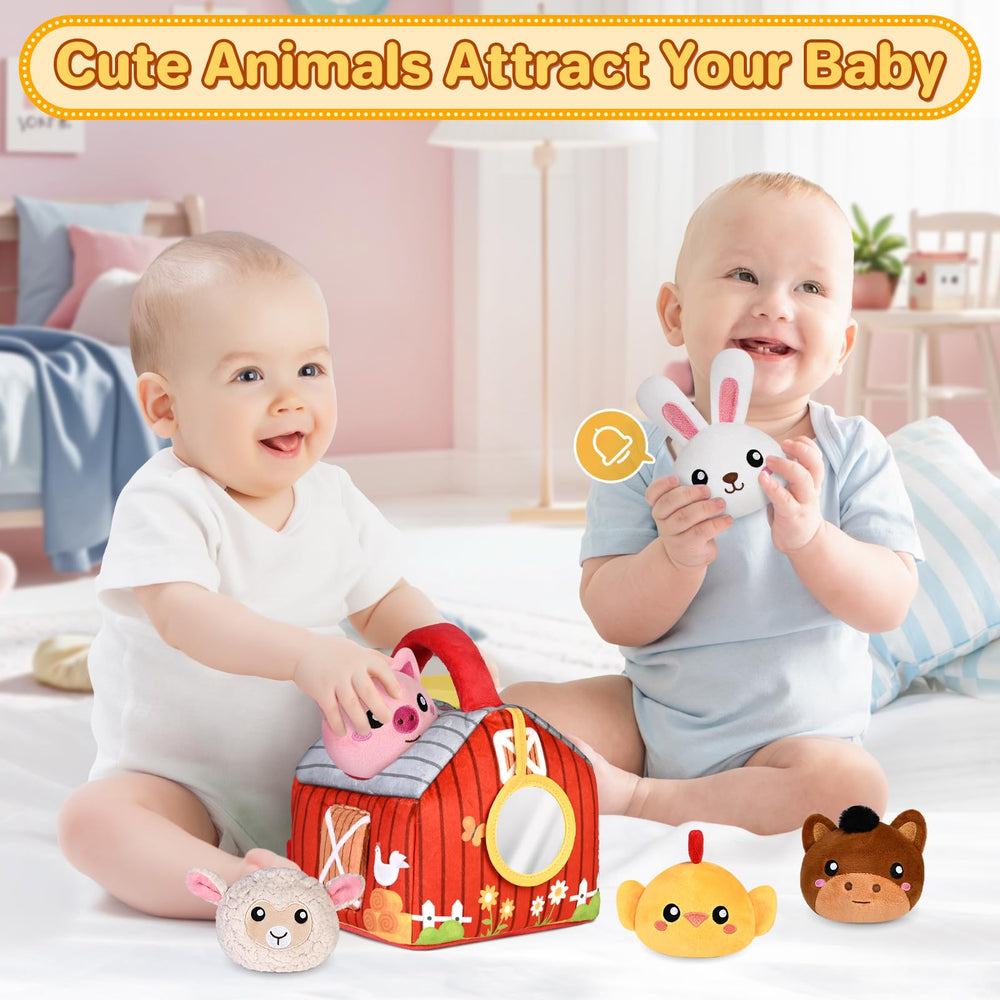 KMUYSL plush chick with squeaker for auditory engagement