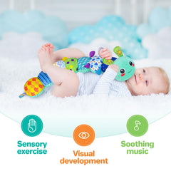 KMUYSL early-development textures and colors captivate babies during tummy time.
