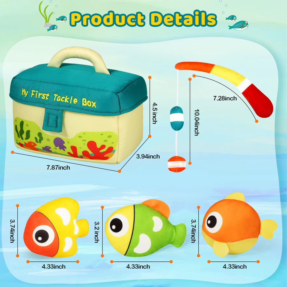 KMUYSL second fish squeaker toy promotes grip practice and baby engagement.