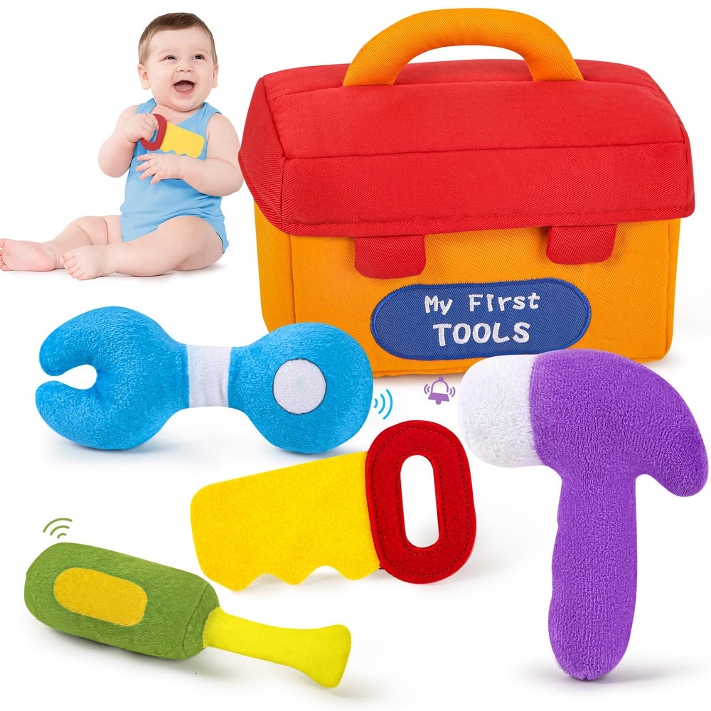 KMUYSL My First Tools bag front for on-the-go baby play