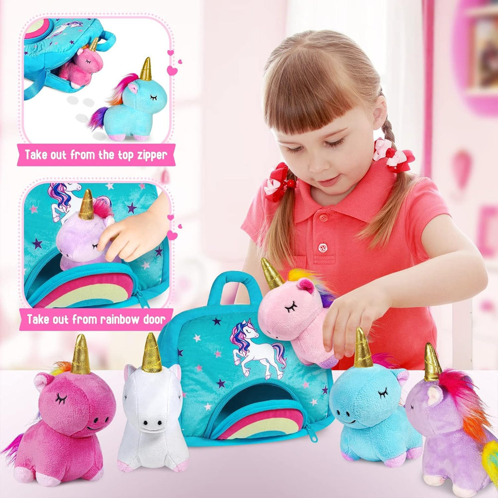 KMUYSL purple unicorn plush inspires creative pretend play.