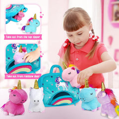 KMUYSL purple unicorn plush inspires creative pretend play.