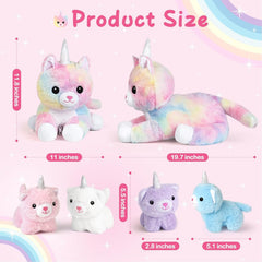 KMUYSL unicorn plush babies with gold horns for magical storytelling