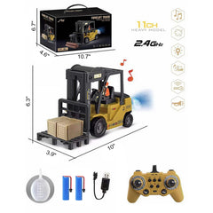 KNACKTOYZ 11-channel RC forklift ready-to-use right out of the box.