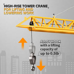 KNACKTOYZ DIY Tower Crane remote range up to 100 ft for distant control