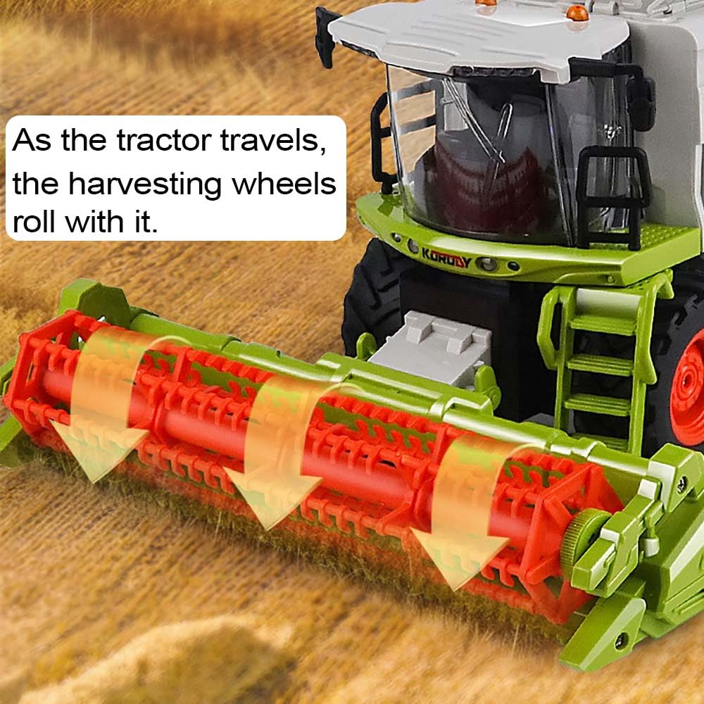 KNACKTOYZ RC Farm Tractor Toy spray function creates visual mist for play