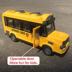 KNACKTOYZ RC School Bus interior lights illuminate the cabin during play.
