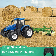 KNACKTOYZ RC farm tractor features a rearview mirror for authentic field viewing