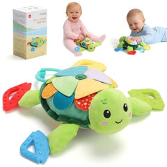 Knirose Turtle Sensory Toy Flip Scales engages curious babies with hidden sea friends.