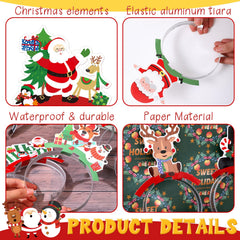 Knitgrip headbands reindeer pattern for cheerful group photos and parties.