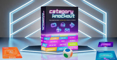 Knockout Games fast-paced gameplay shown for high-energy gatherings with friends and family.