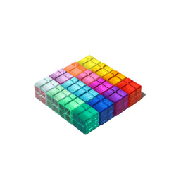 KOAICS Rainbow Crystal Cubes glow under natural light for vivid color blocks