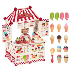 KOALA DIARY icecream cart front view for immersive pretend shop play.