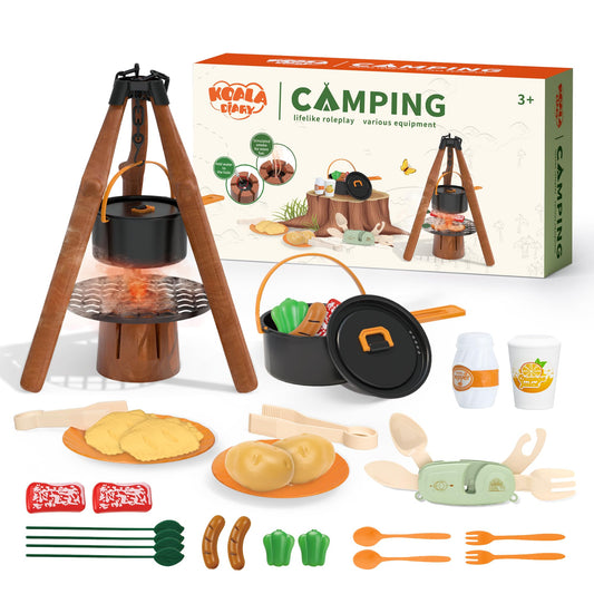 KOALA DIARY kids camping toy set for outdoor pretend play adventures.