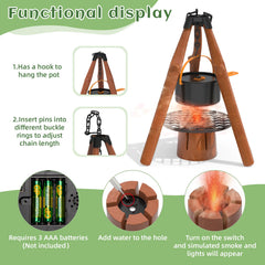 KOALA DIARY pretend stove with tripod boosts realistic campfire role-play.