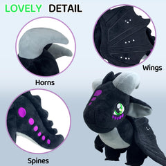 Kobataro Wings dragon plush toy with standable tail for display