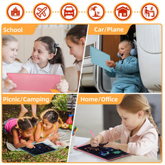 Kogabanny LCD Writing Tablet with a 12-inch large screen for easy viewing and doodling.