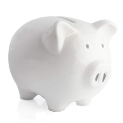 KOHIENWO blue ceramic piggy bank for saving first coins