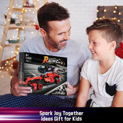 KOJAYHOL play-and-display setup helps kids imagine high-speed racing stories.