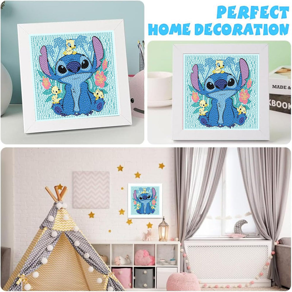 KOJEFCV beginner-friendly diamond art kit simplifies assembly for kids.