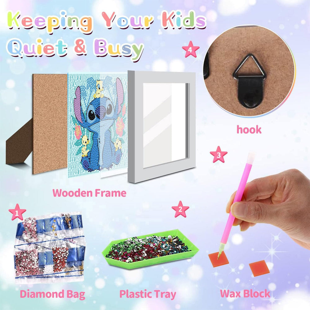 KOJEFCV diamond art gems in bright colors for vibrant crafting.