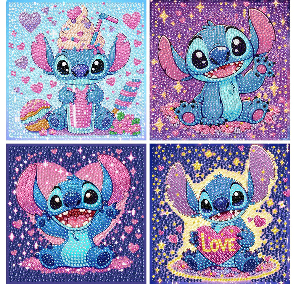 KOJEFCV diamond art kit on a 6x6 canvas with vibrant gems to boost creativity.