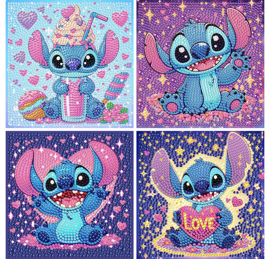 KOJEFCV diamond art kit on a 6x6 canvas with vibrant gems to boost creativity.