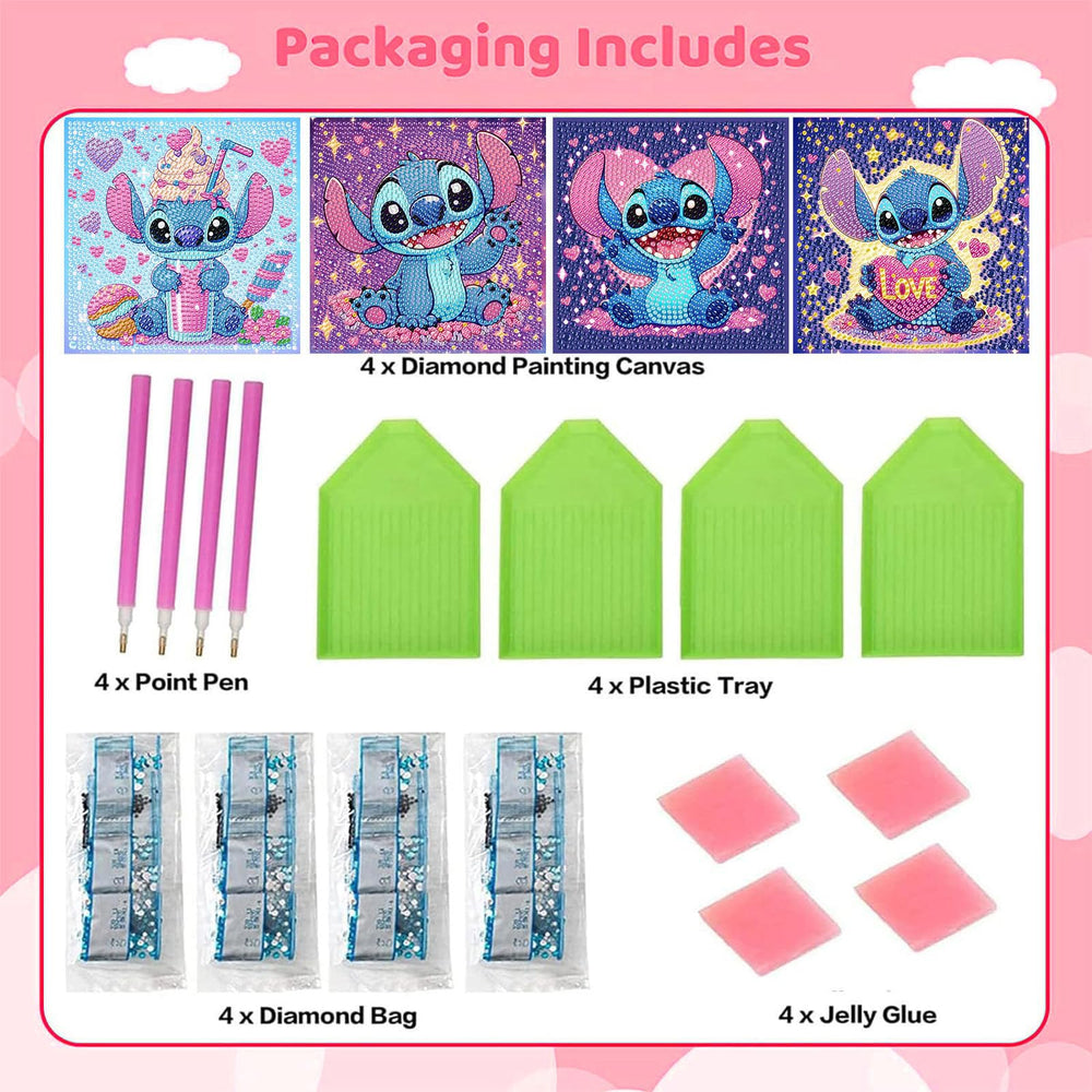 KOJEFCV resin gems in rich colors create vivid, sparkly artwork during kids' crafts.