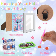 KOJEFCV diamond gems and colors offer vibrant sparkle for kids' crafts