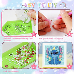 KOJEFCV easy-to-use labels help kids place gems accurately.