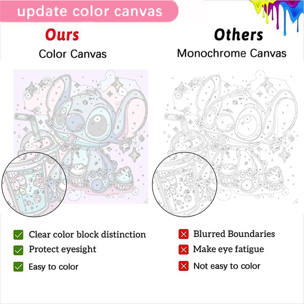 KOJEFCV high-quality acrylic paints provide vibrant coverage on durable canvas.