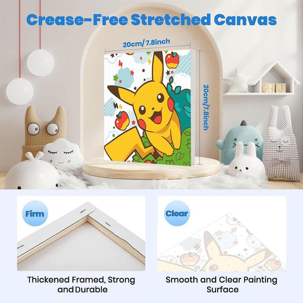 KOJEFCV kids paints set with vibrant colors for lively artwork.