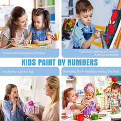 KOJEFCV kids-room decor kit supports family art time.